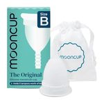 Mooncup Original Menstrual Cup - Medical-Grade Silicone Period Cup for Protection - Holds 3 Tampons Worth of Fluid - Toxin-Free, Eco-Friendly & Easy to Insert - Size B (Under 30 or No Vaginal Birth)