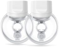 Momcozy Hands-Free Breast Pump S12 Pro, Wearable & Portable Pump with Soft DoubleFit Flange, 3 Modes | 9 Levels Double Electric Pump, Smart Display, 24mm, 2 Pack, Cozy White