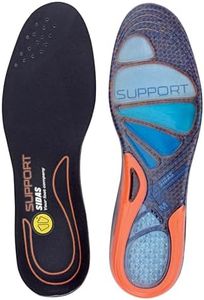 Sidas Cushioning Gel Support - Semelle Gel avec support talon, Mixte Adulte, Bleu/Orange - M : 39-41