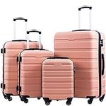 Coolife Luggage Suitcase Spinner Ha