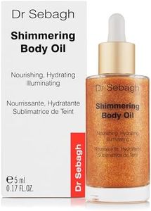 Dr Sebagh Shimmering Body Oil – Hydrating Dry Oil, Golden Shimmer, Vitamin E Nourishment, Soothes Sensitivity, Bronzed Glow for All Skin Tones (1.7 fl oz)