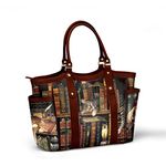 The Bradford Exchange Charles Wysocki Classic Tails Tote Bag With Cat Artwork