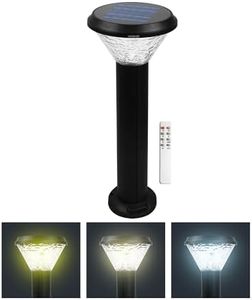 Homehop Solar Light Outdoor Garden Waterproof Automatic Decorative Lamp for Home, Pathway, Landscape and Patio Automatic with 3 Color Modes (3.2V/1800mah)