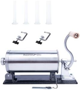 MASTER FENG 6.0LBS Horizontal Sausage Stuffer Homemade Manual Sausage Maker Meat Filling Machine (NL-H60-4000)