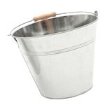 Kisangel Galvanized Iron Bucket Metal Beer Bucket Metal Fireplace Ash Bucket Tin Bucket for Outdoor Stock Tank Charcoal