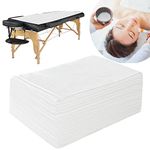 Spa Bed Sheets Disposable, Breathable Massage Table Sheets Non Woven Fabric For SPA Tattoo Massage Table 31" x 70" White