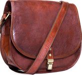 URBAN LEATHER Women's Crossbody Shoulder Saddle Bag Handbag Purse Genuine Leather Women Boho Hippie Satchel Bags Handmade Vintage Travel Cross body Sling Wallet for Ladies