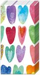 Boston International Bulk 4-Ply Pocket Tissues, Bundle of 6 Packs of 10 Tissues (Rainbow Hearts)