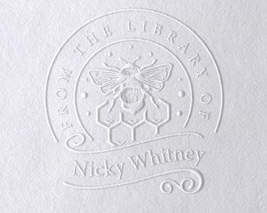 Bumble Bee Book Embosser | from The Library of Book Stamp | Cute Book Embosser | Custom Library Stamp | Personalised Book Embosser | Bee Book Stamp