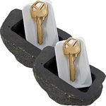 Ram-Pro 2Pc Hide-a-Spare-Key Fake Rock - Looks & Feels Like Real Stone - Safe for Outdoor Garden or Yard, Geocaching