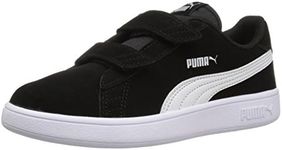 Puma Smash v2 Suede Preschool Sneakers (Puma Black/Puma White)(7 M US Toddler)