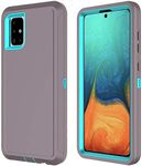 CPT Defender Series for Galaxy A72 Case 2021 Belt-Clip Holster Case, Drop Protection Full Body Rugged Heavy Duty Case, Shockproof/Drop/Dust Proof 4-Layer Protective Durable Cover for Samsung Galaxy A72 Case 2021 (Gray(with Belt Clip))