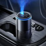 Ceeniu Smart Car Air Freshener, Enhanced Fountain Mist Nozzle, Ultrasonic Mist, Auto On/Off, Adjustable Mode, Long-Lasting Battery, Ambient Light, Cologne Scent Fragrance, 2025 Upgrade CF12 Diffuser