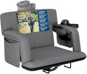 Reclining Stadium Seats for Bleachers with Back Support – Wide Bleacher Chair Cushion, Armrests, Large Pockets, and Multiple Safety Features – Best Stadium Seat Chairs for Camping, Kayak Backs & More