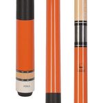 ASKA L2 Pool Cue Stick, 58-inches Hard Rock Canadian Maple, 13mm Hard Tip (Orange 19-Ounce)