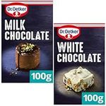 Baking Chocolate Bar Bundle With Dr. Oetker Milk Chocolate Bar 100g & Dr. Oetker White Chocolate Bar 100g (2 Pack)