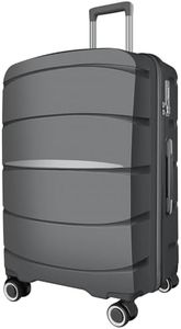 Axidou 20 Inch Carry-On Luggage 22x14x9 Airline Approved, PP Suitcase with Spinner Wheels