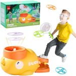 COUOMOXA Outdoor Toys Games for Kids: Stomp Launcher Flying Spinner Disc Chasing Activities - Family Backyard Games Outside Toys for Kids Ages 3-5 4–8 Years Old Boys Girls Toddlers Birthday Gift