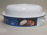 ENAMEL FALCON OVAL ROASTER WHITE 26cm