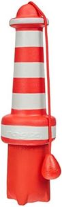 Rogz RZLH02 Floating Lighthouse Dog Toy, Red/White Large