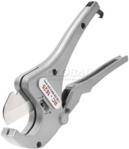 RIDGID 23498 Model RC-1625 Aluminum Ratchet Action 1/8" to 1-5/8" Plastic Pipe And Tubing Cutter, Silver, Small