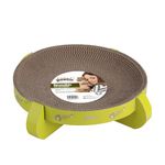 PAWISE Cat Scratcher Cardboard Reversible Kitty Scratching Pad Lounge Relaxing Bowl Pad