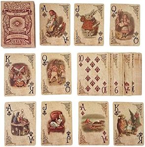 ASVP Shop Alice in Wonderland Playing Cards - Full Set - Perfect for Gifts, Games, Decor, Alice in Wonderland Party Supplies and Decoration