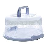 LTXDJ Cake Carrier, Clear Plastic Cake Containers Portable Cake Box with Handle Cake Holder Storage for Pies Cookies Desserts Cupcake, Cake Tin Storage Cake Storage Container 10 inch