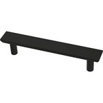 Franklin Brass Simple Chamfered Cabinet Pull, Black, 3-3/4 in (96 mm) Drawer Handle, 10 Pack, P40845K-FB-C