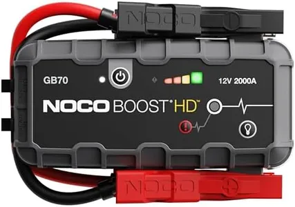 NOCO Boost HD GB70 2000A UltraSafe Car Battery Jump Starter, 12V Battery Booster Pack, Jump Box, Portable Charger and Jumper Cables for 8.0L Gasoline and 6.0L Diesel Engines