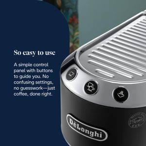 DeLonghi Dedica Espresso Machine – Black Compact Coffee Maker