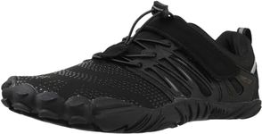 WHITIN Men's Trail Running Shoes Minimalist Barefoot 5 Five Fingers Wide Width Toe Box Gym Workout Fitness Low Zero Drop Calisthenics Male Black Born to Run Size 8.5