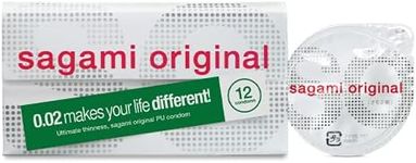 Sagami Original 0.02 | Super Thin | Super Strong | Non Latex PU Condoms (Pack of 12)