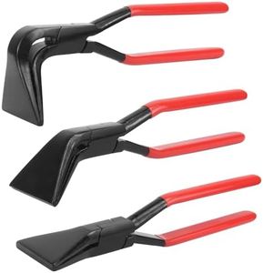 BIGP Lot de 3 Pinces pliantes à 45°, 90°, 180°, pince à chanfreiner large 60 mm avec poignée antidérapante pour plier ou redresser les bords de la tôle