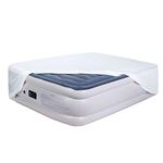 Bedecor Fitted Sheet for Air Mattress Inflate Without Disassembly Convenient & Firm Deep up to 21" White -Twin