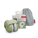 Alpine Muffy Baby Ear Defender for Babies and Toddlers up to 36 Months - CE & UKCA Certified - Noise Reduction Earmuffs - Comfortable Baby Headphones Against Hearing Damage & Improves Sleep - Green