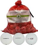 Golf Ball Planet 72 Used Golf Balls for Bridgestone in Mesh Bag 3A/2A Condition