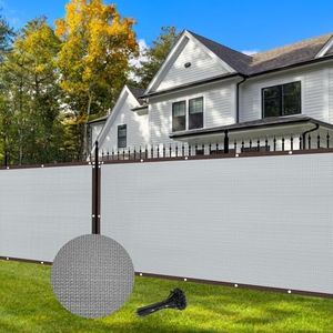 VANDHAM Fence Privacy Screen 6x50FT Protective Fence with Grommets Heavy Duty Fencing for Wall Garden Back Yard Outdoor Home Decoration Zip Ties Included