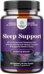 Natural Refreshing Sleep Formula - Supports Healthy Rest - Non Addictive Supplement - Magnesium L-Theanine GABA - Purest Herbal Ingredients