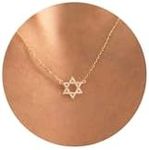 LLWOM Gold Necklace for Women，14k G