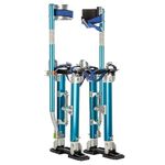 Pentagon Tool 1117 "Tall Guyz Professional 18"-30" Blue Drywall Stilts Durable, Lightweight Aluminum Work Stilts Adjustable Lifts for Sheetrock Painting or Cleaning - 18"-30" (Blue)
