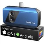 TOPDON TC001 Max Dual-Lens Thermal Camera for Android, Any USB-C iPhone & Windows, 512×384 TISR Resolution, 256 x 192 IR Resolution Thermal Imager, -4°F to 1022°F Thermal Imaging Camera