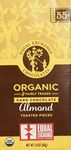 Organic Dark Chocolate Bar; With Almonds