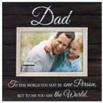 Malden International Designs Sun Washed Woods Dad Distressed Black Picture Frame, 4 by 6-Inch