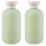 WLLHYF Squeeze Bottles 2 Pack 200 ML Refillable Plastic Travel Containers Empty Bottles With Disc Top Flip Cap Travel Accessories for Shampoo Creams Lotion Conditioner