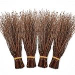 Alater 200pcs Birch Twigs 100% Natural Birch Branches for Decorating, DIY Crafts, Flower Arrangement – Decorative Birch Sticks for Vase, Centerpieces, Halloween Broom, Dried Plants Home Decor (17inch)