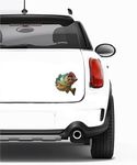 Bass Fish Sticker Decal Fishing Bumper Sticker Auto Decal Car,SUV,Truck, Boat,RV, Ship,Rod Tackle Box 6 INCHES