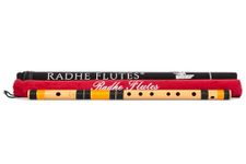 Radhe Flutes | PROFESSIONAL Bamboo Bansuri | C Natural | Right Handed | Middle Octave | With Hard Cover And Mineral Oil For Care & Maintenance