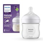 Philips Avent Natural Response Baby Feeding Bottle - 125Ml Baby Milk Bottle for Newborns and Up, Bpa Free, 0+ Months (Model SCY900/01)
