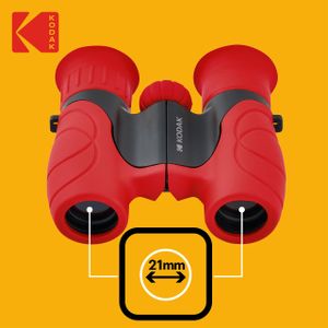 KODAK Kids Binoculars 8x – Red Compact Outdoor Toy